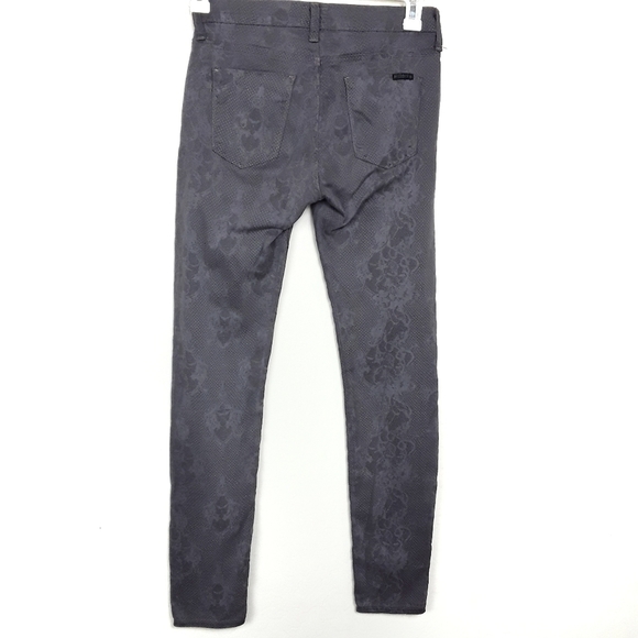 Hudson | Nico Super Skinny Gray Snake Print Jeans - Picture 2 of 5